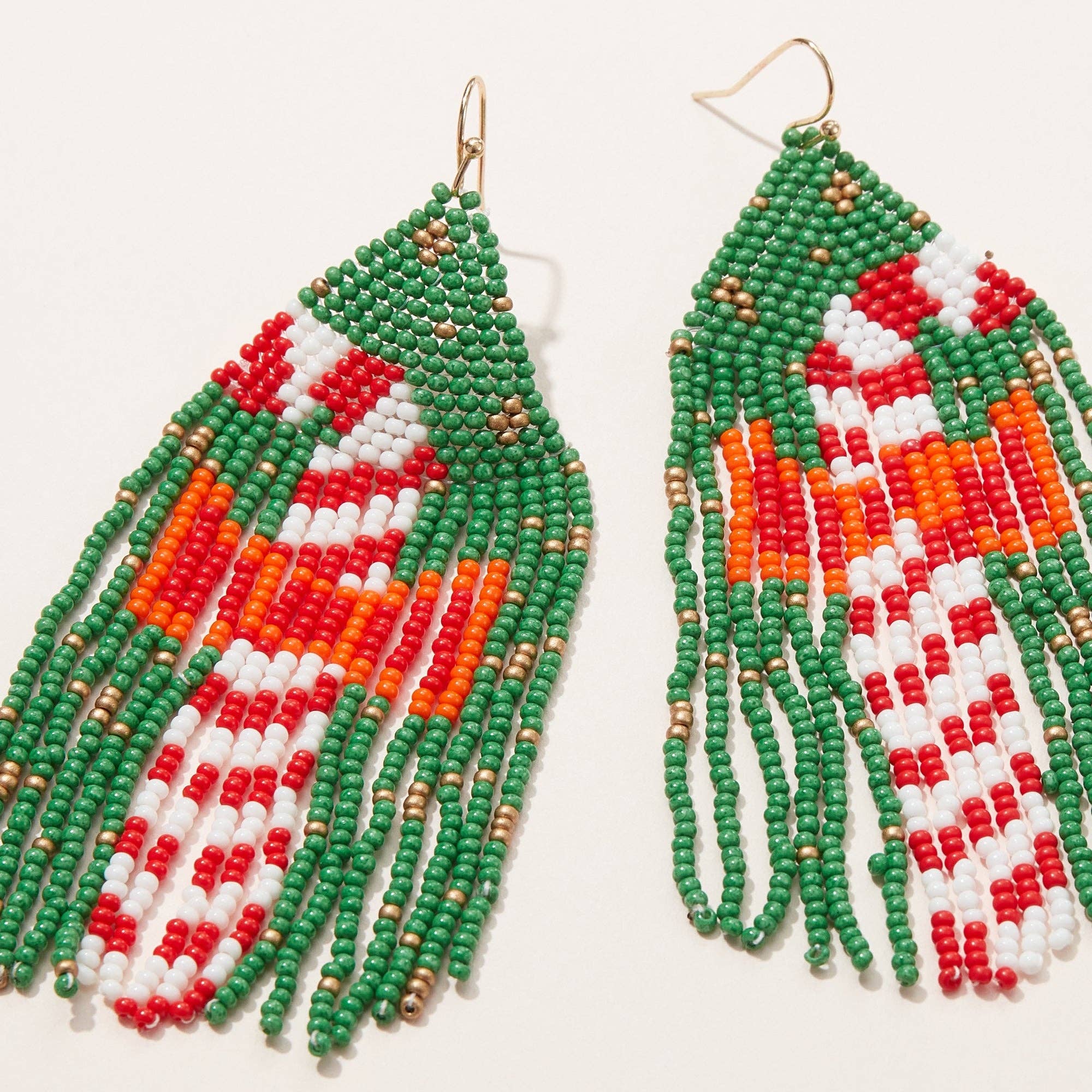 Candy Cane Fringe Earrings