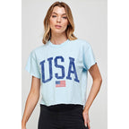 USA Vintage Graphic Crop Top