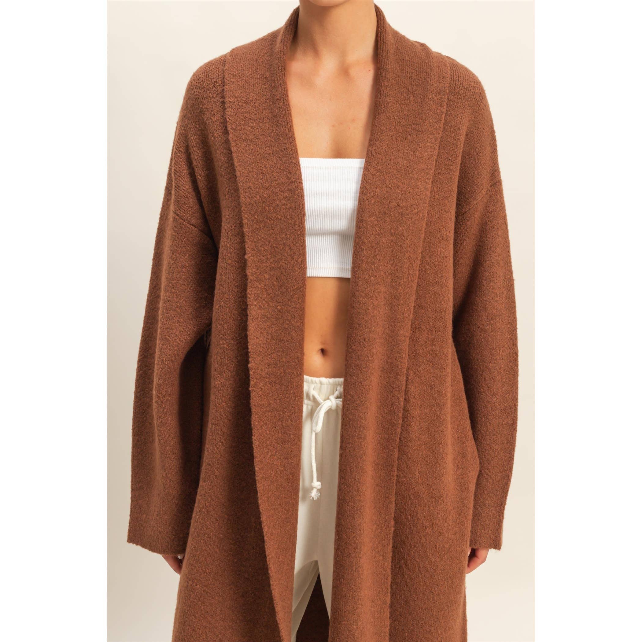 Open Front Duster Sweater