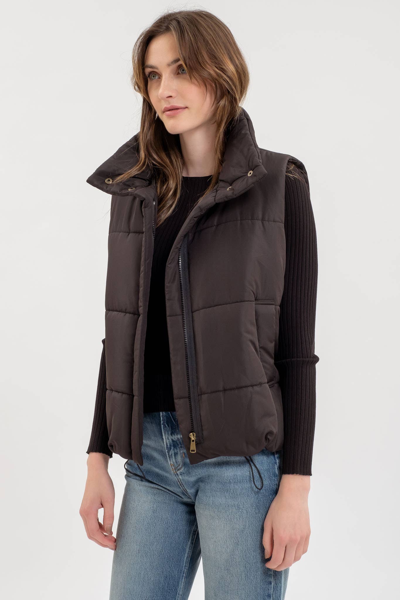 On the Go Green Puffer Vest