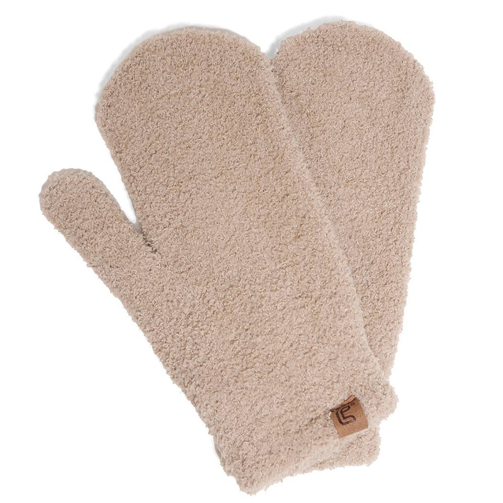 Winter Solid Flush Mittens
