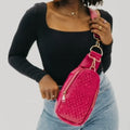 Waverly Woven Sling Bag Pink