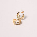 14K Gold-Dipped Double Earring