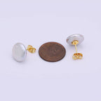 24K Gold Filled Pearl Round Studs
