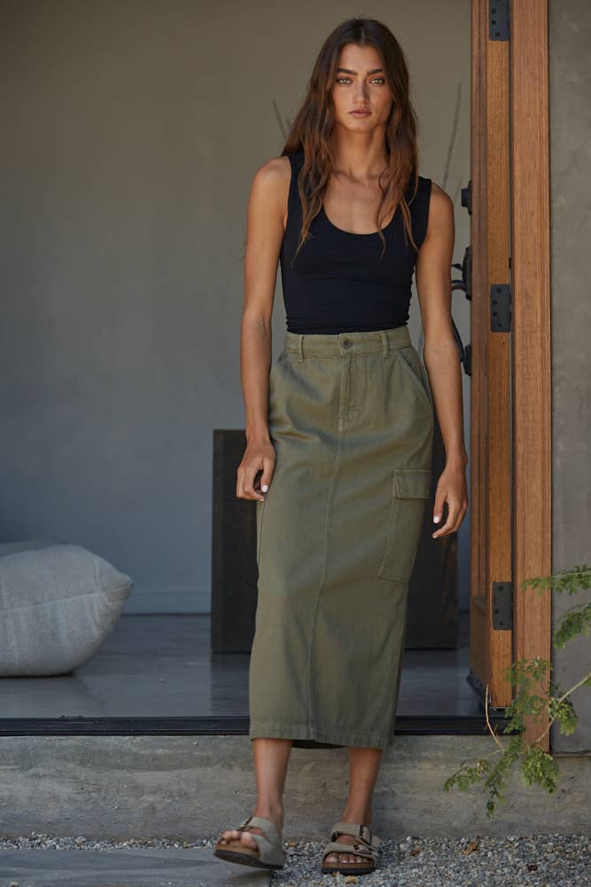 Double Layered Tank: Blue Iris