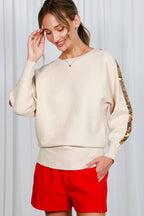 Sequin Detail Knitted Sweater