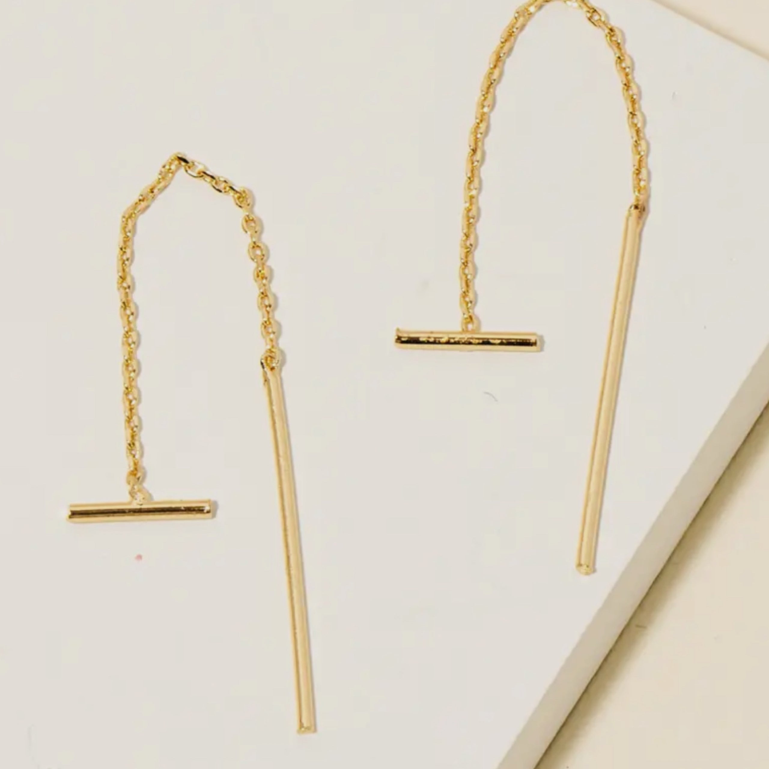 Gold Threader Dangles