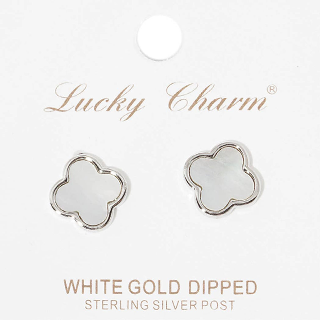 Gold-Dipped Clover Earring