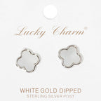 Gold-Dipped Clover Earring
