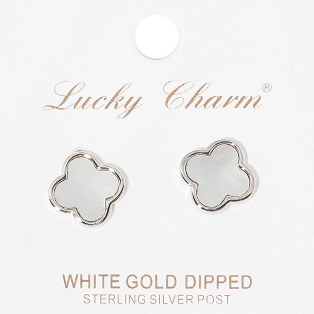 Gold-Dipped Clover Earring