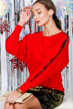 Sequin Detail Knitted Sweater