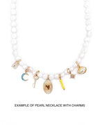 CB pearl Charm Necklace