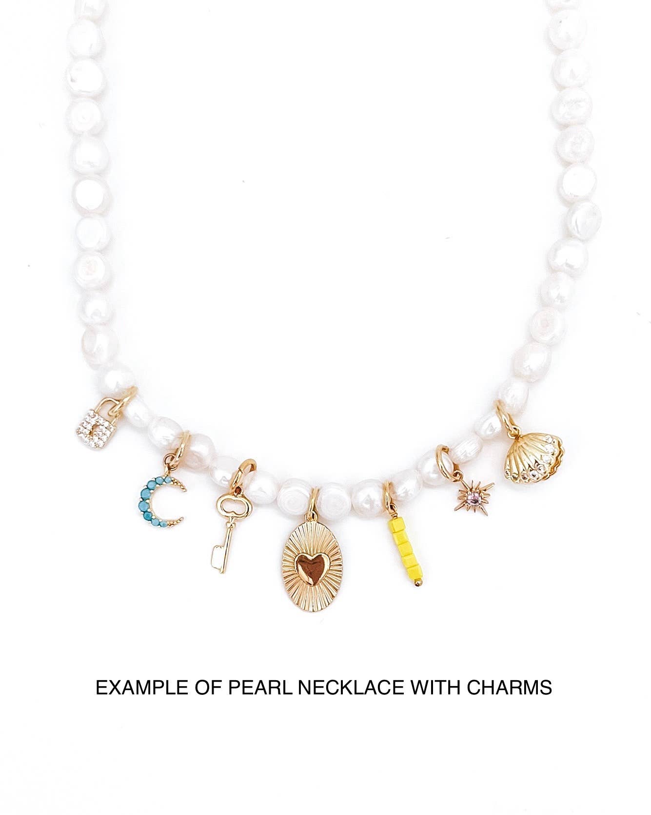 CB pearl Charm Necklace
