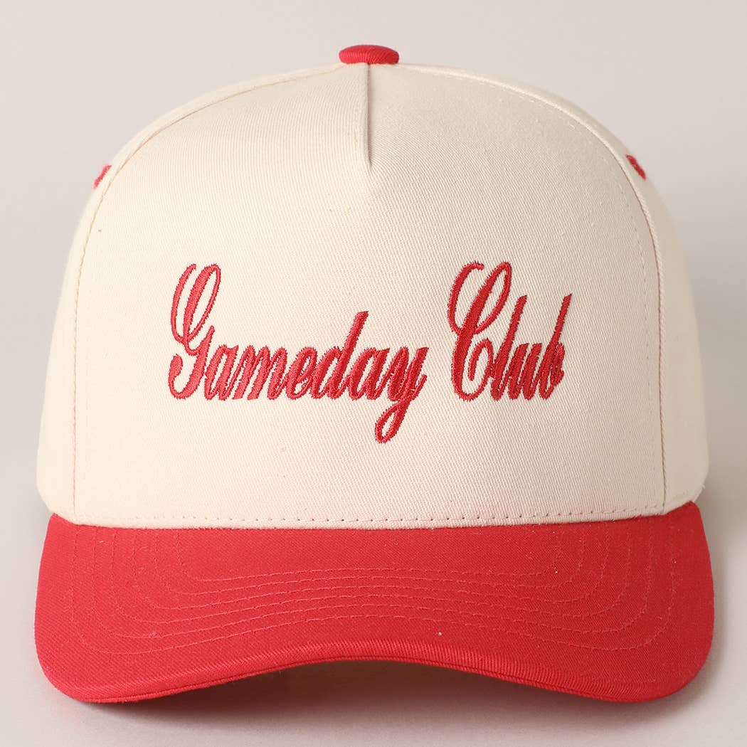 Gameday Club Embroidery Cap