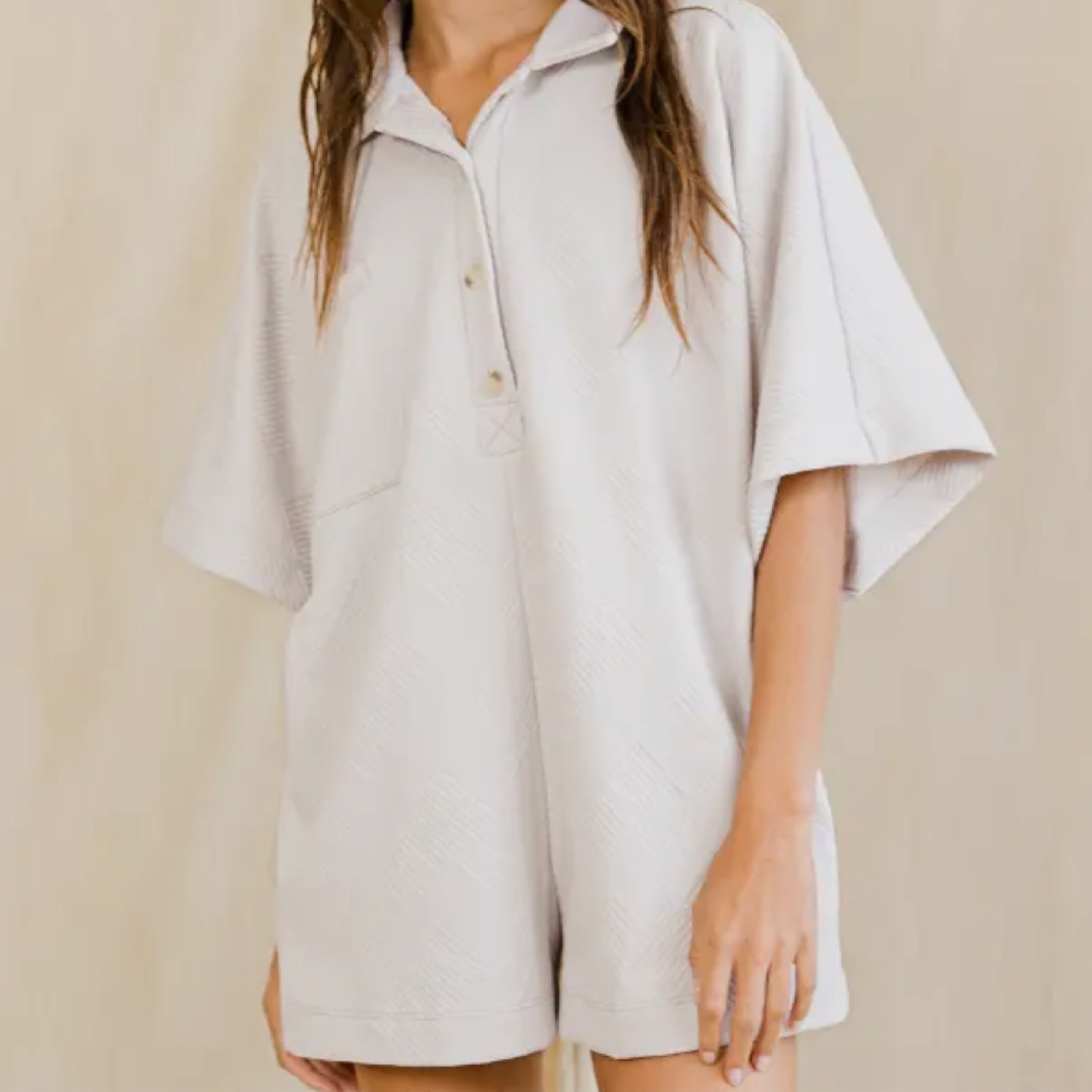 Vanilla Textured Romper