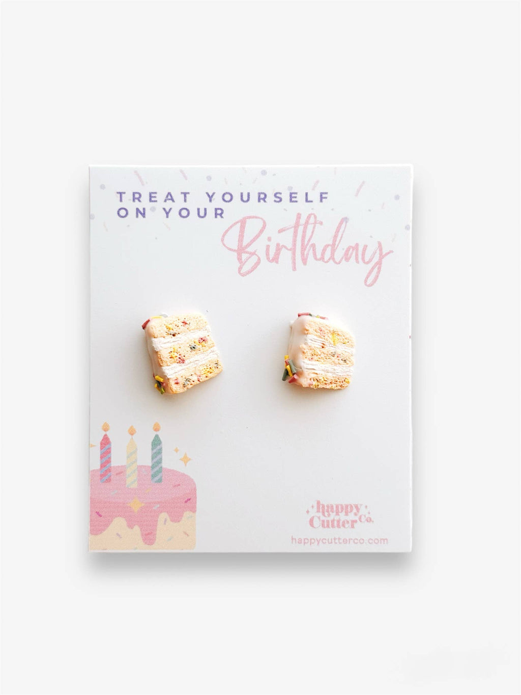 Funfetti Birthday Cake Studs