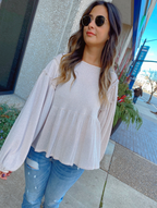 Vanilla Latte Waffle Knit