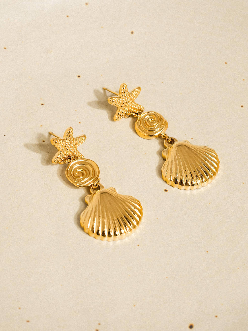 Non-Tarnish Summer Seashell Earrings