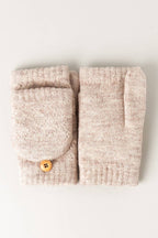 Solid Knit Fingerless Mittens