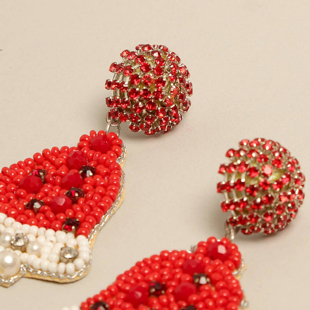 Red Jingle Bell Earrings