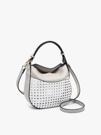 Rattan Leather Bag brown