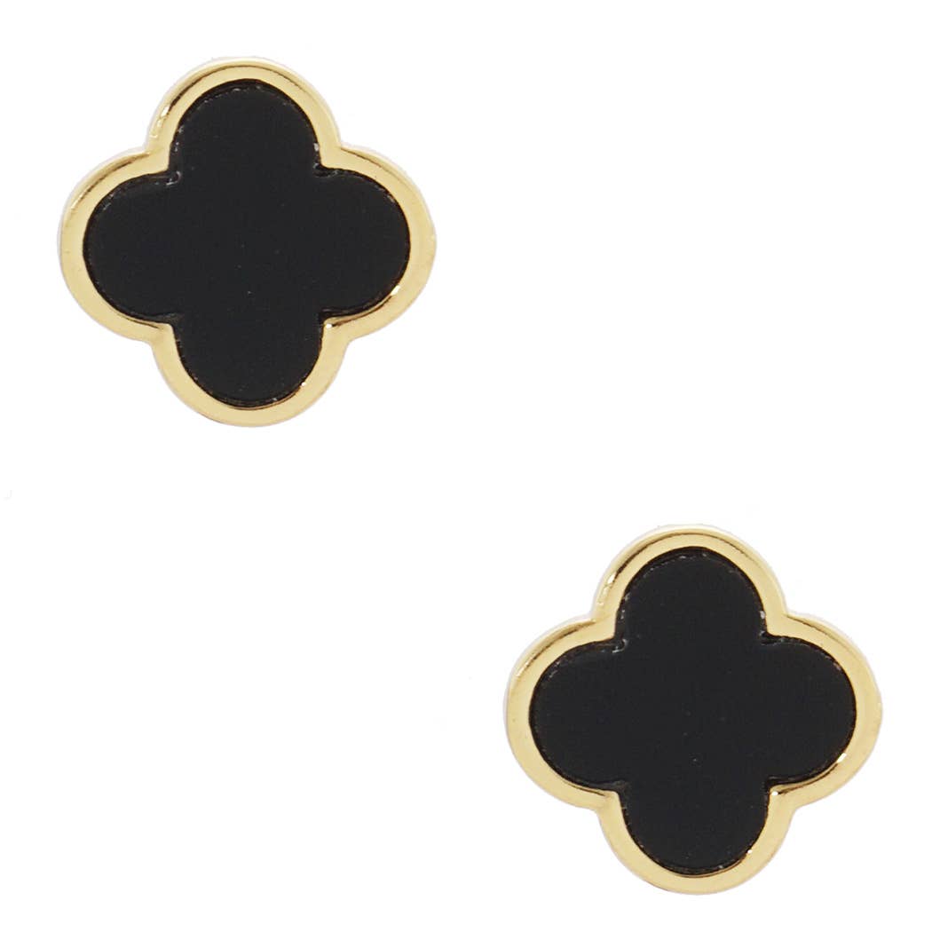 Gold-Dipped Clover Earring