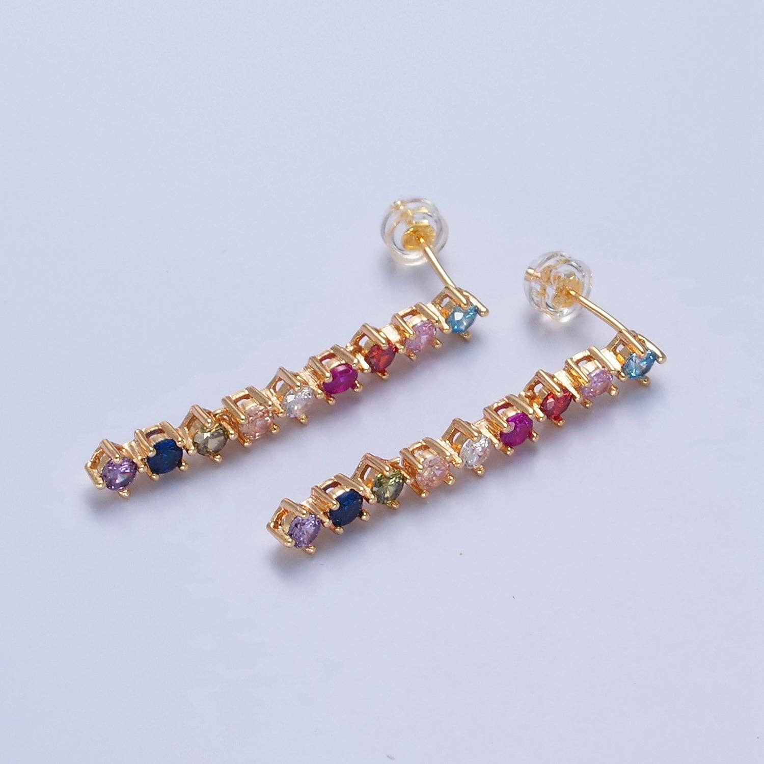 Multi Color Stone Dangles