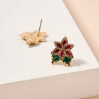 Christmas Holly Studs