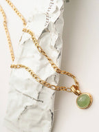 Non-Tarnish Green Stone Necklace