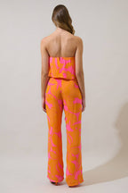 Mexia Floral Elvie Strapless Jumpsuit
