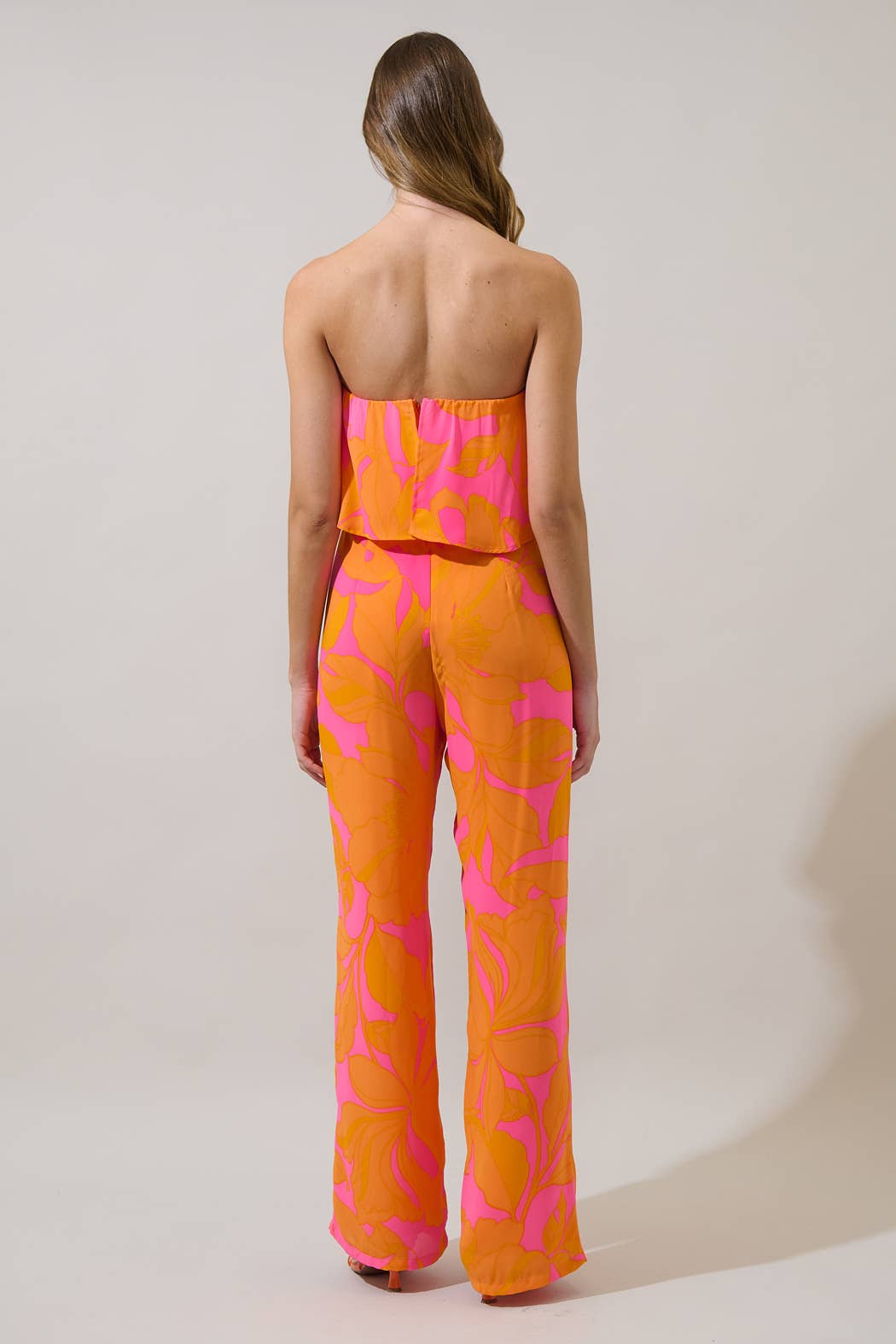 Mexia Floral Elvie Strapless Jumpsuit