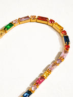 Gold Multicolor CZ Bracelet