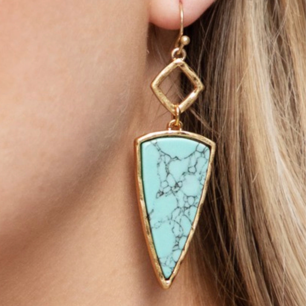 Turquoise Arrow Earrings