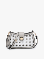 Rattan Snap Crossbody