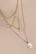 MULTI LAYER CHARM NECKLACE