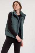 On the Go Green Puffer Vest