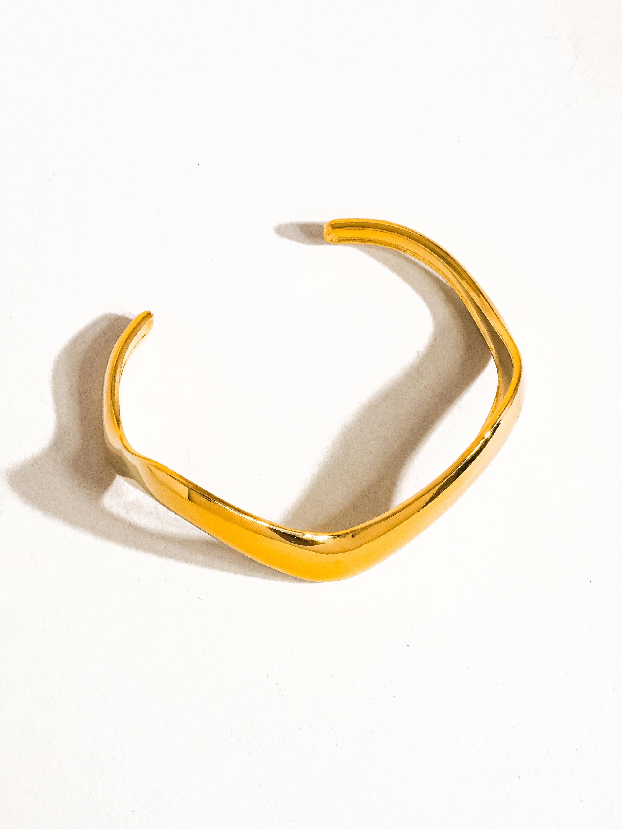 Gold Non-Tarnish V Shaped Bracelet