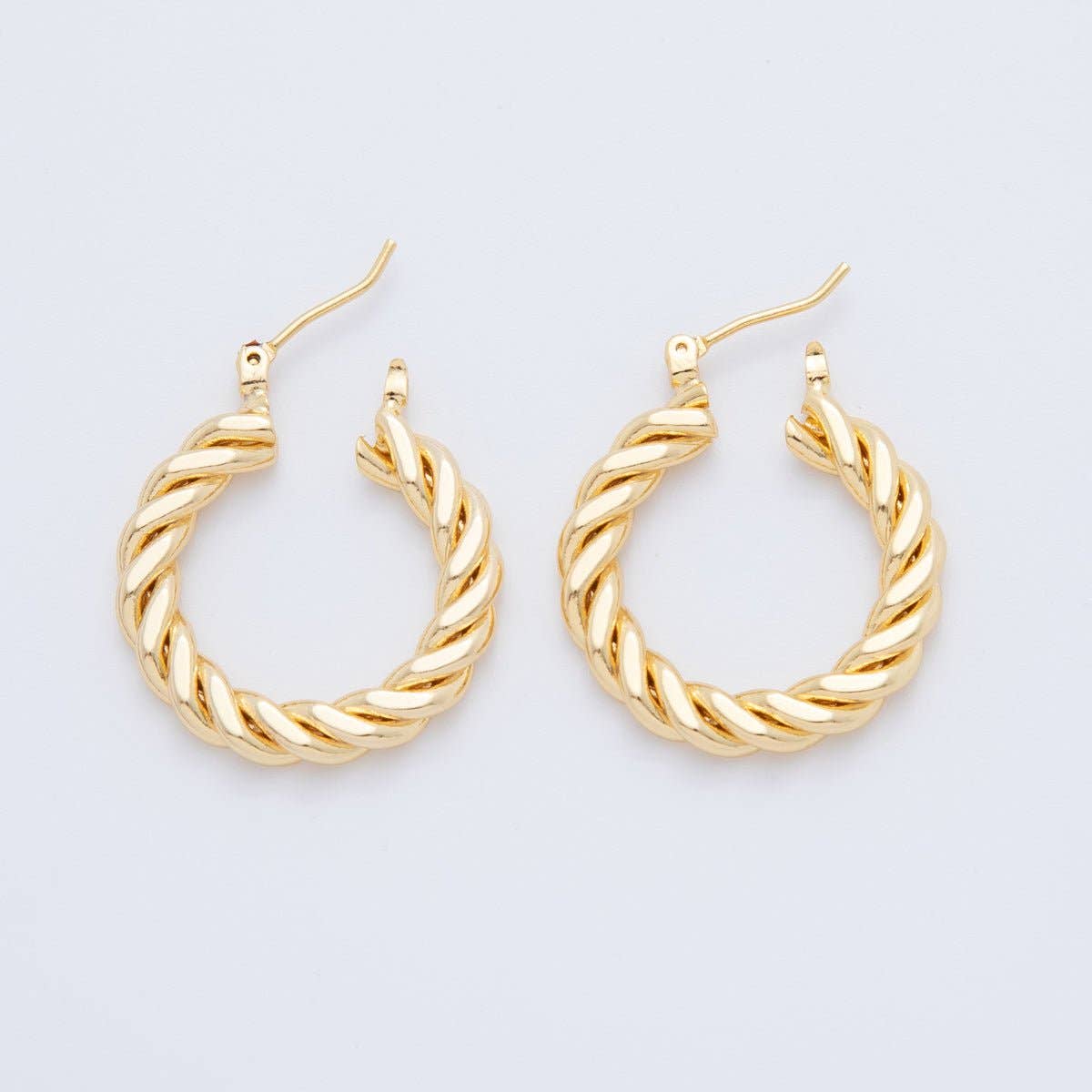 Gold Filled Twisted Hoops