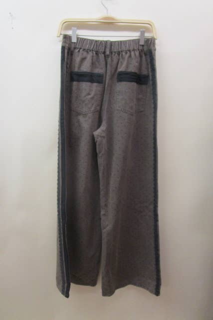 Acid Washed Polka Dot Denim Pants