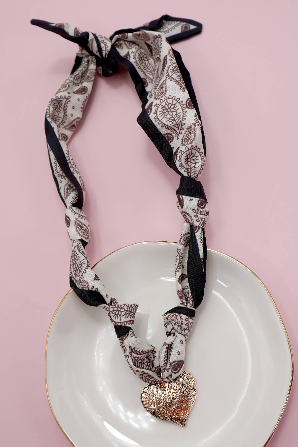 Sweetest Scarf Charm Necklace