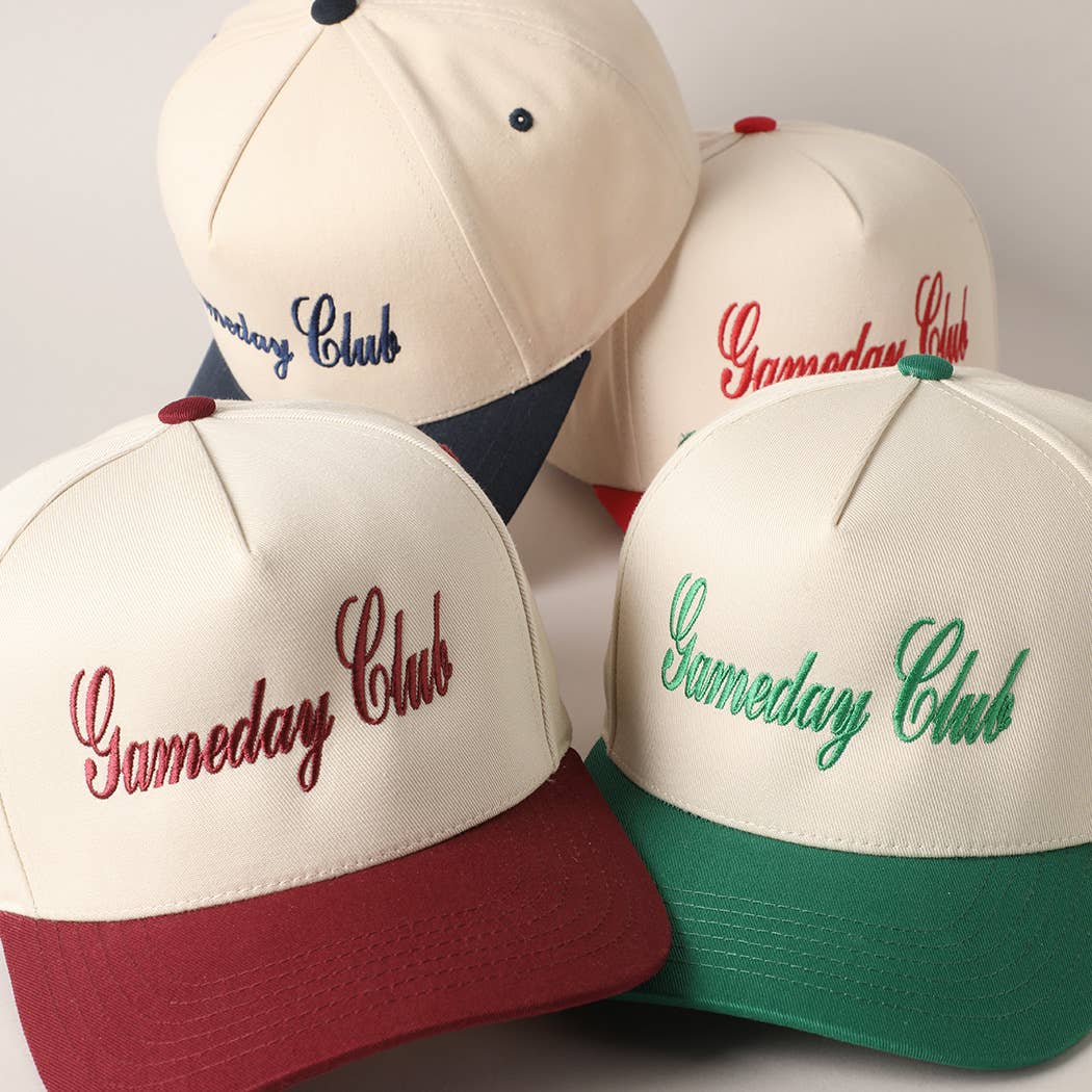 Gameday Club Embroidery Cap
