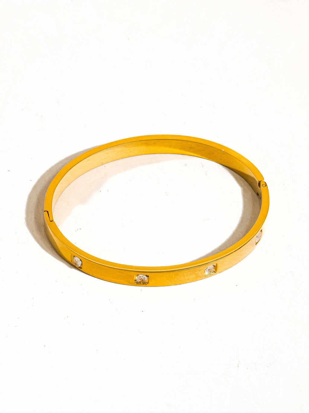 18K Non-Tarnish CZ Bangle