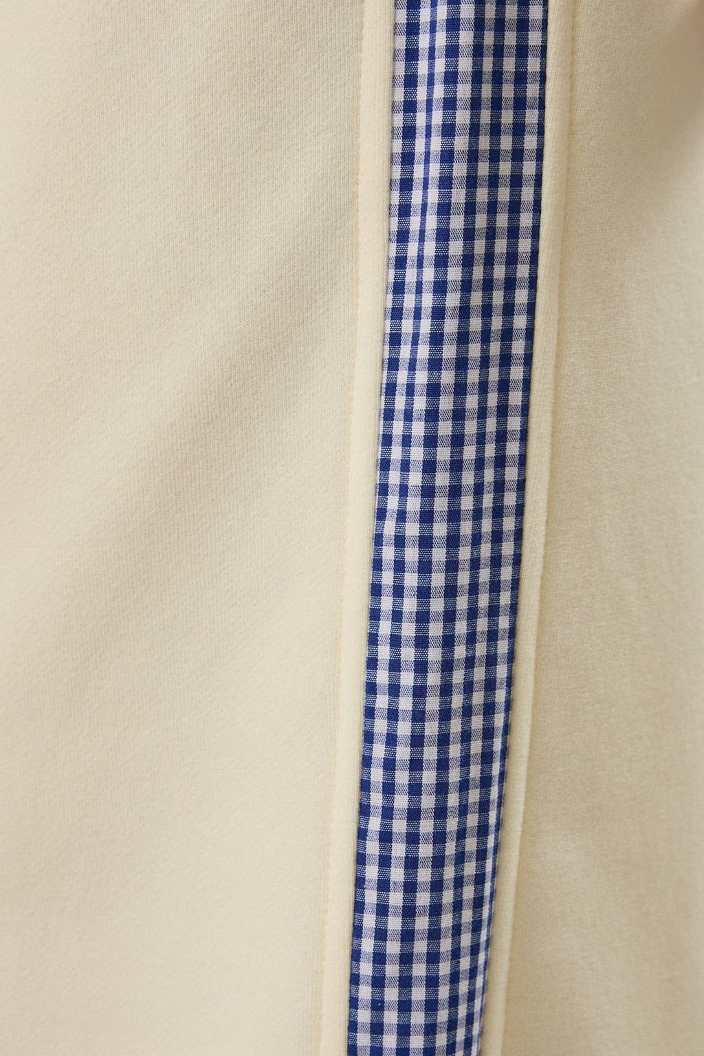 GINGHAM DETAIL SWEATPANTS