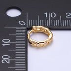 Dainty Gold Chain Huggies