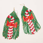 Candy Cane Fringe Earrings