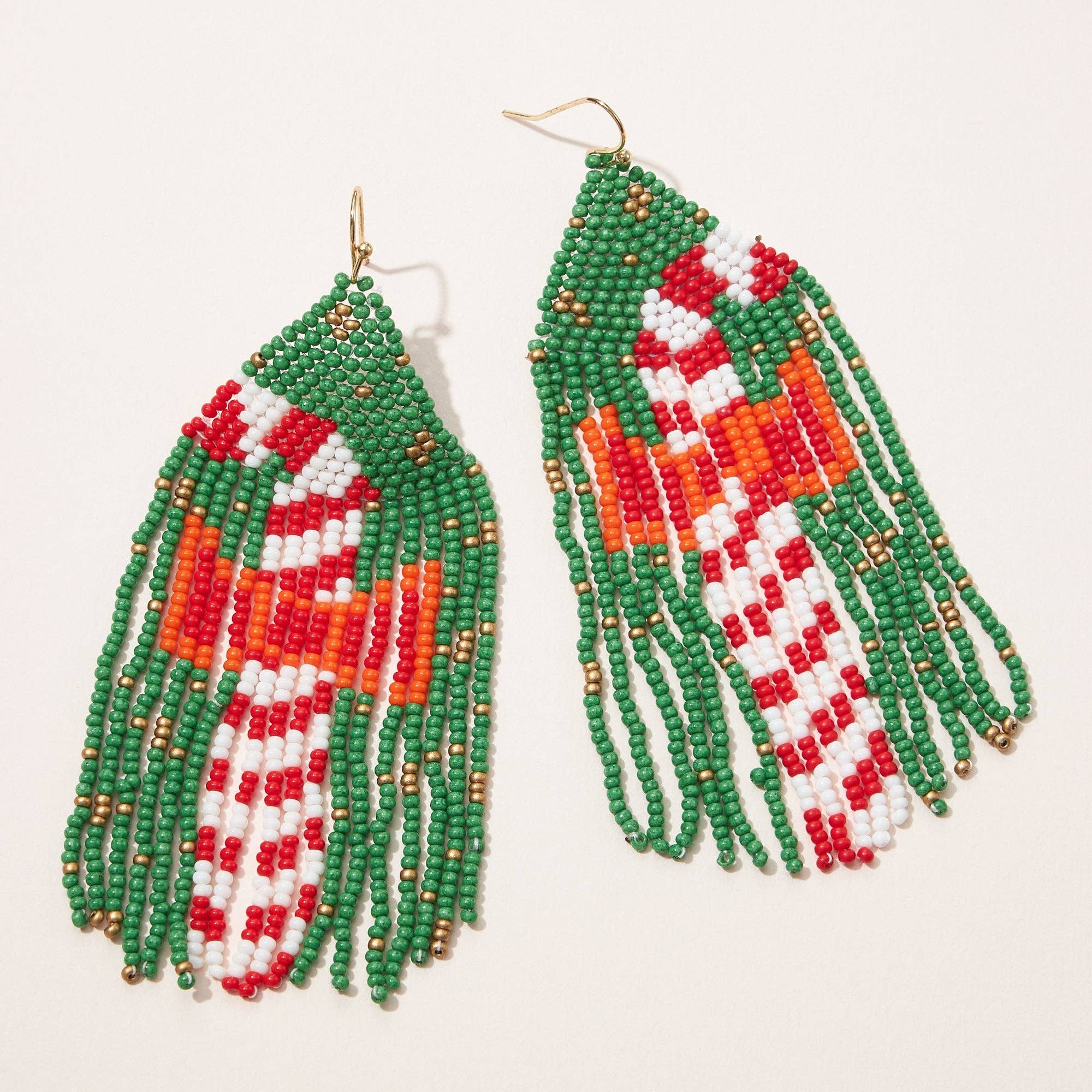Candy Cane Fringe Earrings
