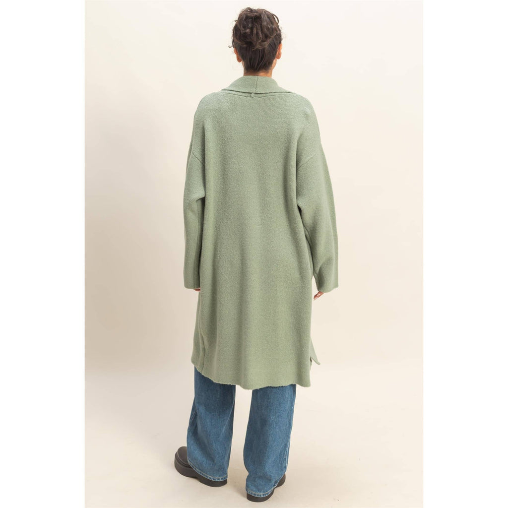Open Front Duster Sweater