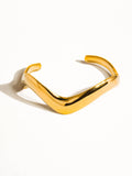 Gold Non-Tarnish V Shaped Bracelet