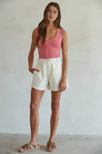 Double Layered Tank: Blue Iris