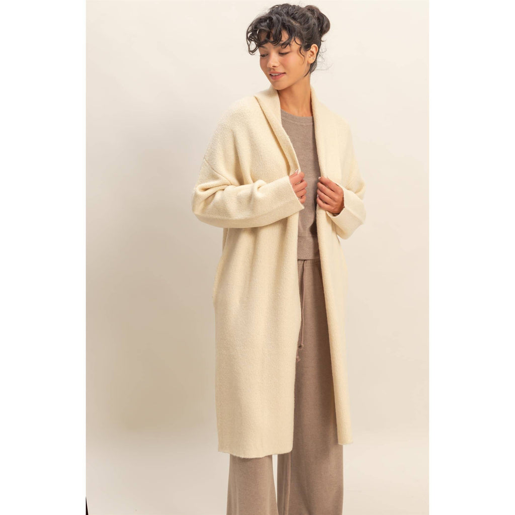 Open Front Duster Sweater